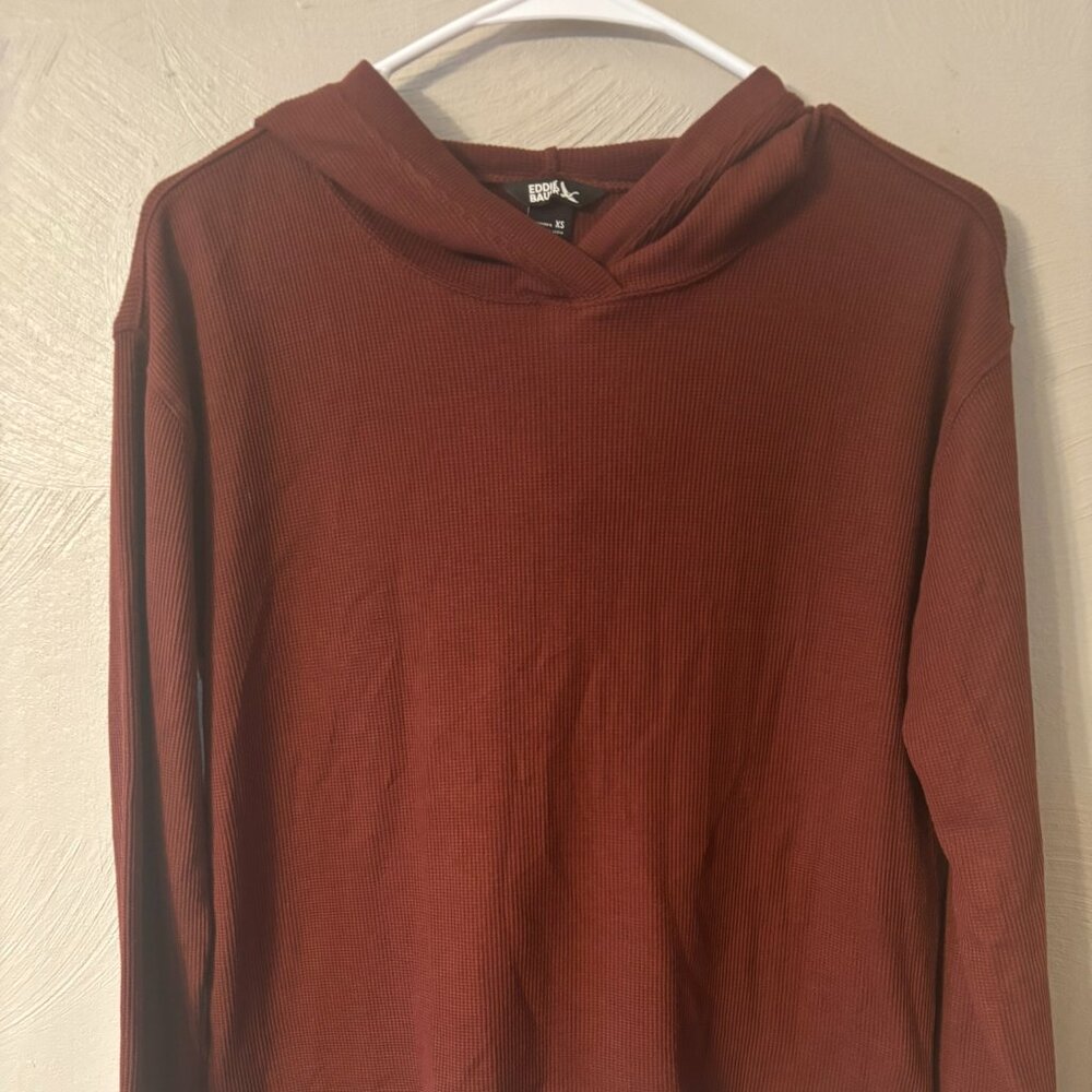 Eddie Bauer-Waffle Knit Henley Pull Over-XS
